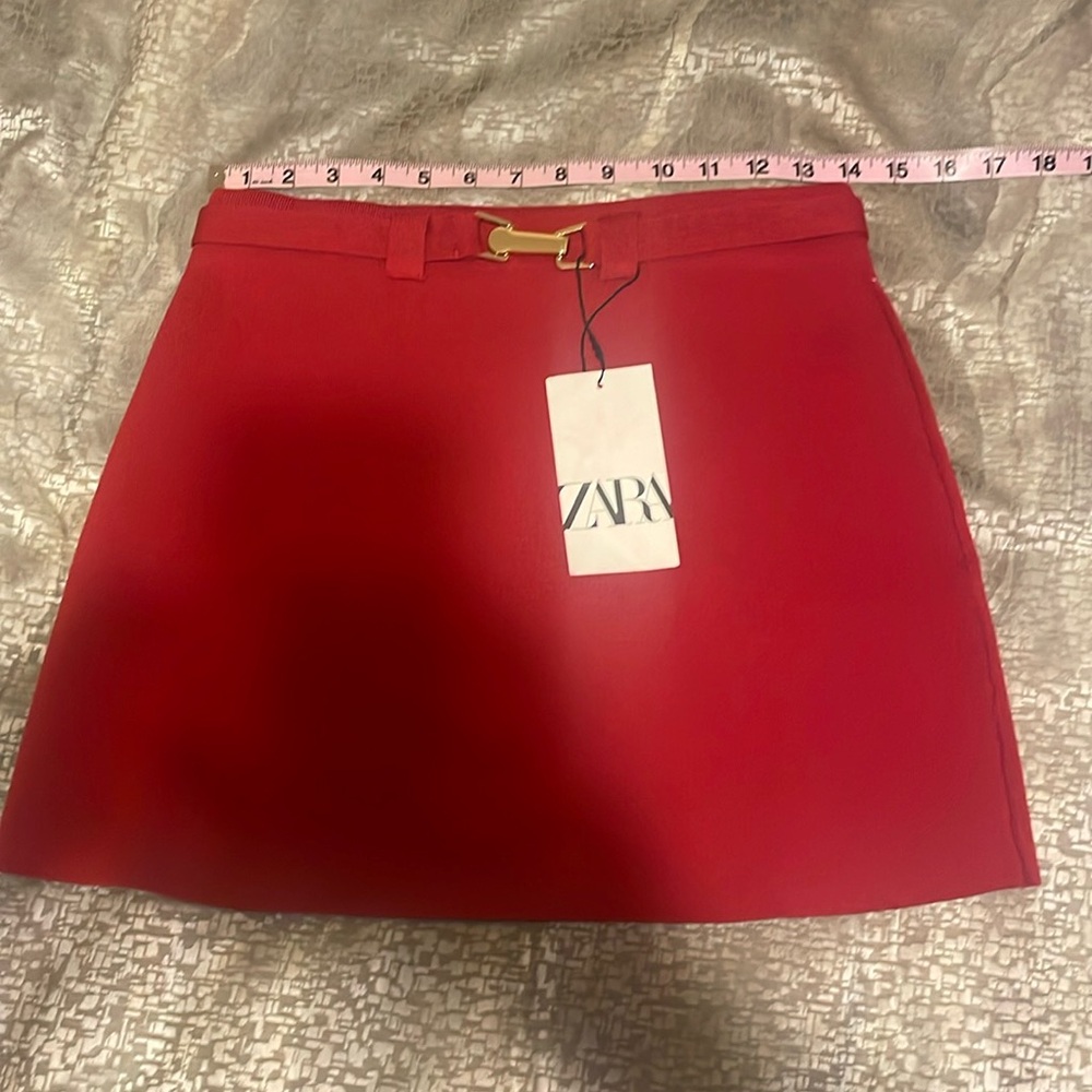 New Zara ZW COLLECTION texture knit elastic stretch mini skirt - Picture 11 of 16